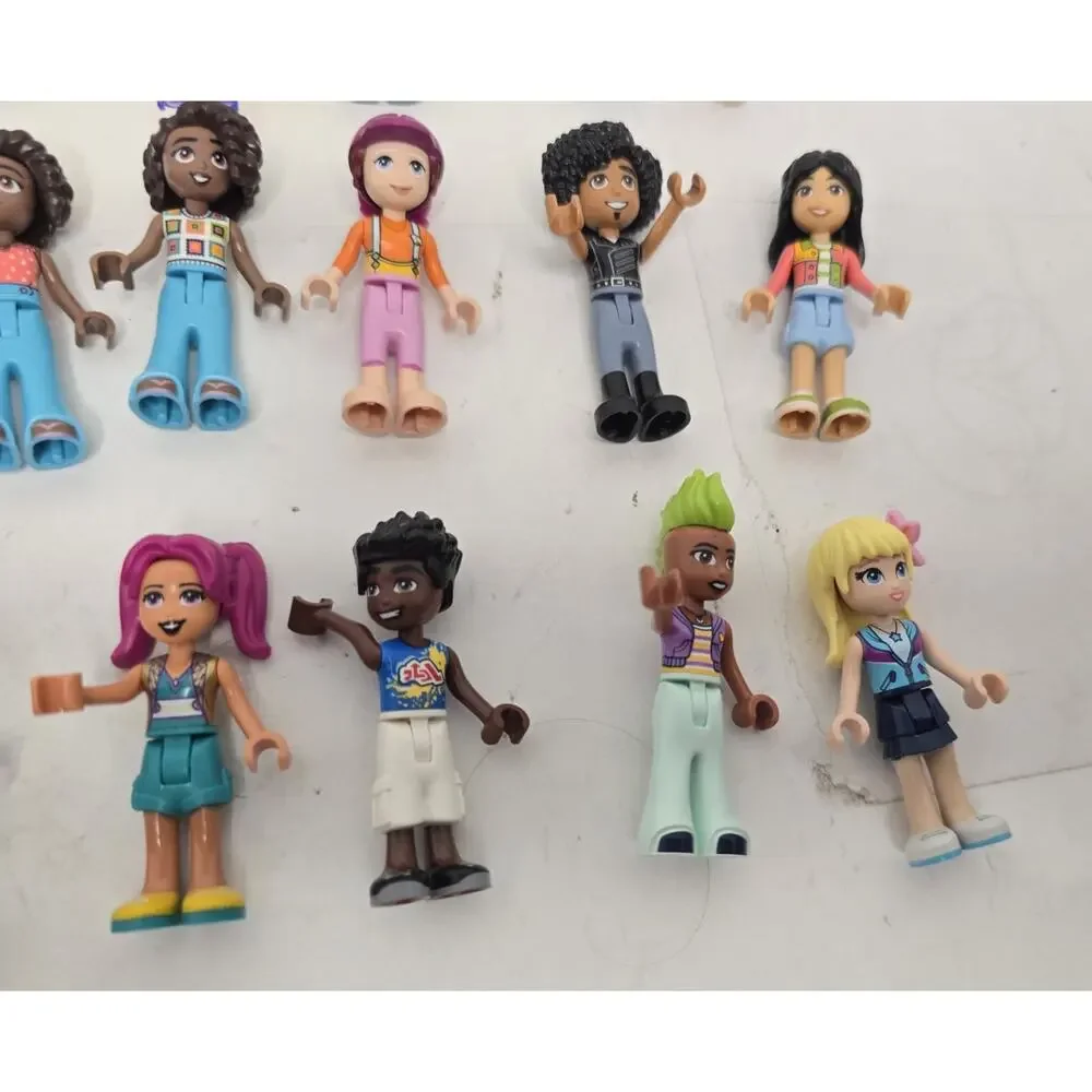Lot of 27 Lego Friends Dolls & Accessories Minifigure Dog Cat Girl Kids